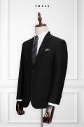 354 Bộ Vest Đen trơn 2 nút #2